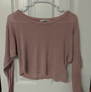 Papaya Long Sleeve Crop Top